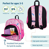 Wildkin Olive Kids Rainbow Unicorns Pack 'n Snack Backpack - Features