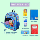 Wildkin Olive Kids Trains, Planes & Trucks Pack 'n Snack Backpack - Petit Fab Singapore