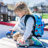 Wildkin Olive Kids Trains, Planes & Trucks Pack 'n Snack Backpack - Petit Fab Singapore