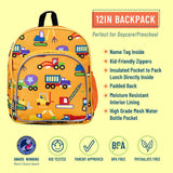 Wildkin Olive Kids Under Construction Pack 'n Snack Backpack - Petit Fab Singapore