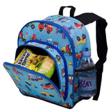 Wildkin Olive Kids Trains, Planes & Trucks Pack 'n Snack Backpack - Petit Fab Singapore