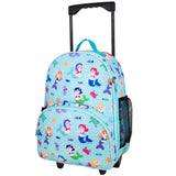 Wildkin Olive Kids Mermaid Rolling Luggage Trolley School Bag - Petit Fab Singapore