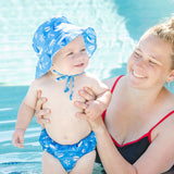 Bumkins UPF50+ Swim Diaper and Sun Hat Set - Ahoy - Petit Fab