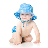 Bumkins UPF50+ Swim Diaper and Sun Hat Set - Ahoy - Petit Fab