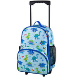 Wildkin Olive Kids Dinosaur Land Rolling Luggage Trolley Bag - Petit Fab Singapore