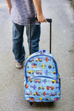 Wildkin Olive Kids Under Construction Rolling Luggage Trolley School Bag - Petit Fab Singapore