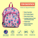 Wildkin Pink Llamas and Cactus Pack 'n Snack Backpack - Petit Fab