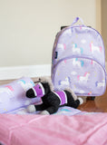 Wildkin Olive Kids Unicorn Rolling Luggage Trolley School Bag - Petit Fab